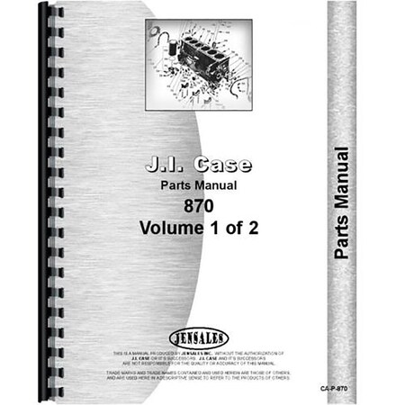 Aftermarket Fits Case 870 Tractor Parts Manual RAP67490
